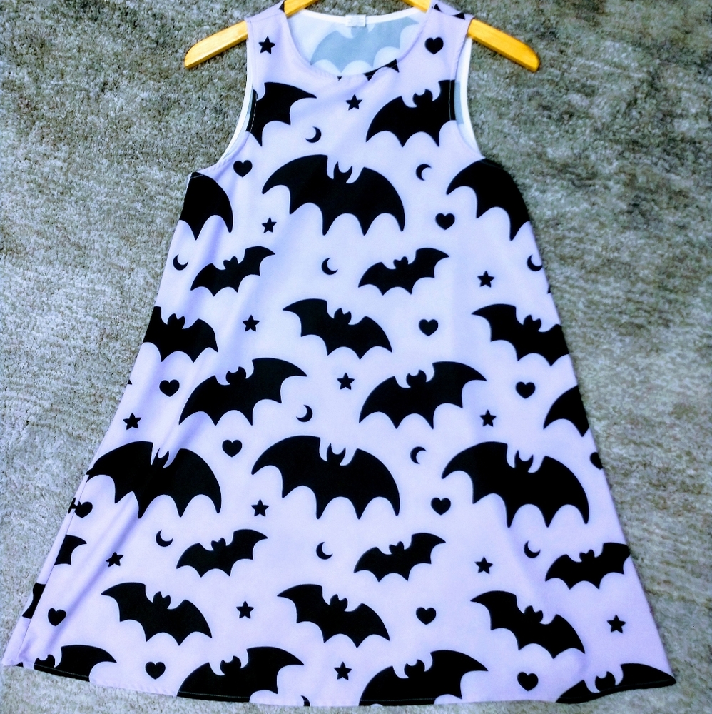 Pastel goth bat dress - Picture 2 of 3
